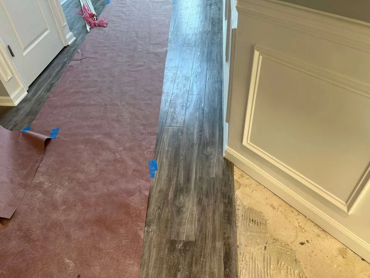 Completed marble shower restoration in Mills River